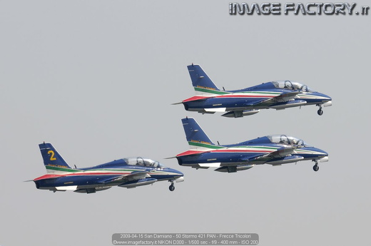 2009-04-15 San Damiano - 50 Stormo 421 PAN - Frecce Tricolori